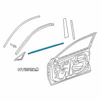 OEM Toyota Avalon Belt Molding Diagram - 75710-07030