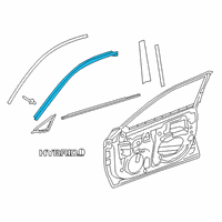 OEM 2021 Toyota Avalon Upper Molding Diagram - 75753-07030