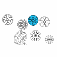 OEM 2011 Nissan Frontier Aluminum Wheel Diagram - 40300-ZS16D