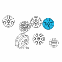 OEM 2013 Nissan Frontier Aluminum Wheel Diagram - 40300-9BE0A