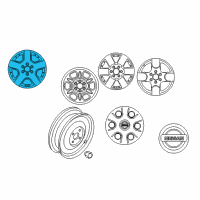 OEM Nissan Xterra Wheel-Aluminum Diagram - 40300-ZL06B