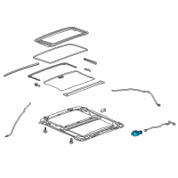 OEM Cadillac Motor Diagram - 23443873