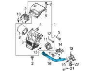 OEM Ford Bronco HOSE - AIR Diagram - MB3Z-9B659-BA