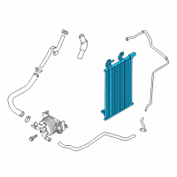 OEM 2019 Nissan Titan Cooler Assembly-Auto Trans Oil Diagram - 21606-EZ21A