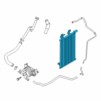 OEM 2017 Nissan Titan Cooler Assembly-Auto Trans Oil Diagram - 21606-EZ21A