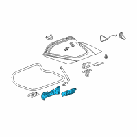 OEM 2008 Chevrolet Corvette Latch Diagram - 22782415