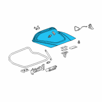 OEM 2012 Chevrolet Corvette Lift Gate Diagram - 25887413