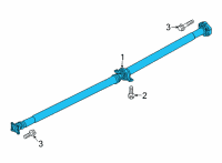 OEM Hyundai Tucson SHAFT ASSY-PROPELLER Diagram - 49300-N9000