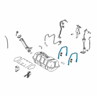 OEM 2003 Infiniti Q45 Band Assy-Fuel Tank Mounting Diagram - 17406-AG000