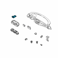 OEM BMW Z4 Switch for vehicles w/ Xenon but no rain sensor Diagram - 61-31-9-133-053