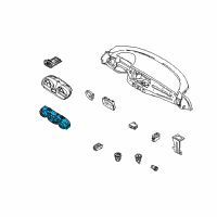 OEM 2007 BMW Z4 Automatic Air Conditioning Control Diagram - 64-11-7-891-041
