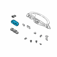 OEM BMW Z4 Instrument Cluster Speedometer Diagram - 62-10-7-841-059