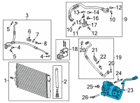 OEM Chevrolet Bolt EV Compressor Diagram - 42781691