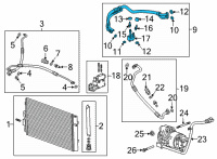 OEM Chevrolet Bolt EV Liquid Line Diagram - 42784186