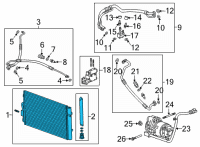 OEM Chevrolet Bolt EUV Condenser Diagram - 42623510