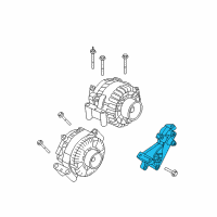 OEM 2005 Ford E-350 Club Wagon Alternator Mount Bracket Diagram - 3C2Z-10A313-AA