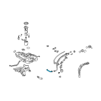 OEM 2006 Pontiac Vibe Hose, Fuel Tank Filler Diagram - 88973467