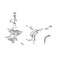 OEM Pontiac Vibe Harness, Fuel Pump Wiring Diagram - 19185098