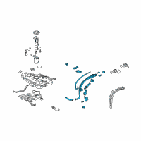 OEM 2010 Pontiac Vibe Pipe, Fuel Tank Filler Upper Diagram - 19185063