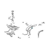 OEM Pontiac Vibe Retainer, Fuel Tank Filler Pipe *Natural Diagram - 88973473