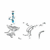 OEM Pontiac Vibe Fuel Pump Diagram - 19185090