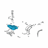 OEM 2010 Pontiac Vibe Tank, Fuel Diagram - 19185044