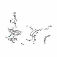 OEM 2010 Pontiac Vibe Mount Strap Diagram - 19185106