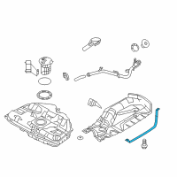 OEM 2012 Lincoln MKZ Support Strap Diagram - 6E5Z-9092-BA