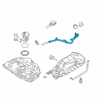 OEM 2012 Ford Fusion Fuel Tank Filler Neck Diagram - AE5Z9B178AL