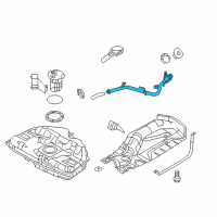 OEM Mercury Milan Fuel Tank Filler Neck Diagram - AE5Z9B178AL