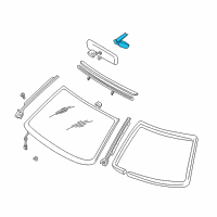 OEM 2004 Nissan Maxima Mirror Inside Cover Diagram - 96329-3Y400