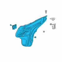 OEM Cadillac Composite Headlamp Diagram - 84242722