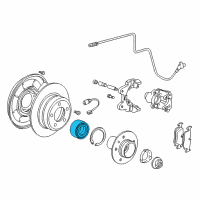 OEM 1998 BMW 750iL Angular Contact Ball Bearing, Radial Diagram - 33-41-1-090-505