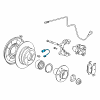 OEM 2000 BMW Z3 Brake Pad Sensor, Rear Diagram - 34-35-1-182-533