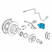 OEM 1999 BMW Z3 Brake Caliper Left Diagram - 34-21-2-228-443