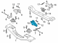 OEM 2017 Ford Transit-350 HD Upper Support Diagram - CK4Z-6038-B