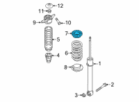 OEM 2022 Hyundai Tucson PAD-REAR SPRING, UPR Diagram - 55334-N9000