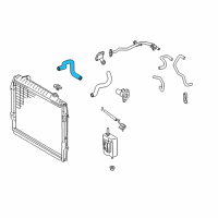 OEM Toyota 4Runner Upper Hose Diagram - 16571-75180