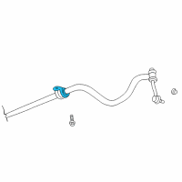 OEM 2001 Dodge Durango BUSHING-SWAY Bar Diagram - 52106727AA