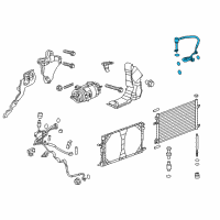 OEM 2012 Buick Regal Compressor & Condenser Hose Diagram - 22954469