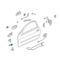 OEM 1995 Acura Integra Checker, Door Diagram - 72340-SK7-003