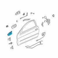 OEM 1999 Acura Integra Handle Assembly, Passenger Side Inside (Mild Beige) Diagram - 72120-ST7-023ZC