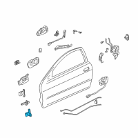 OEM 1988 Honda Civic Hinge, B Front Door Diagram - 67450-SM4-H11ZZ