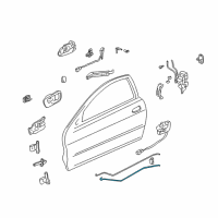 OEM 1995 Acura Integra Rod, Passenger Side Inside Handle Diagram - 72131-ST7-003