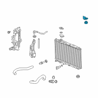 OEM 2015 Honda Civic Bracket, Radiator Mounting (Upper) Diagram - 74171-TR0-A00ZZ