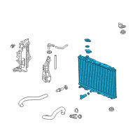 OEM Honda Radiator (Denso) Diagram - 19010-R1B-A51