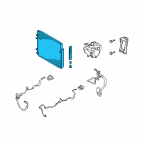 OEM 2010 Toyota Highlander Condenser Diagram - 88460-48110