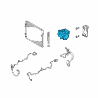 OEM Toyota Highlander Compressor Assembly Diagram - 88370-28020