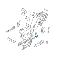 OEM Infiniti QX4 Front Seat Slide Switch Knob, Right Diagram - 87012-C9960