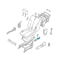 OEM 2000 Infiniti I30 Front Seat Slide Switch Knob, Right Diagram - 87012-C9960